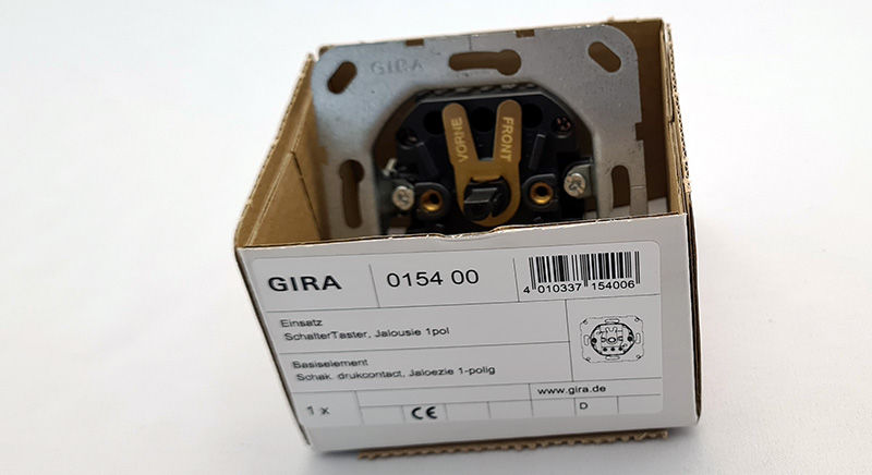 UP- Schalter Taster<br>
          GIRA 015400