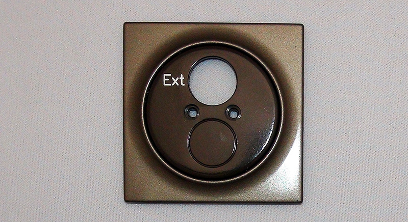 Abdeckung GIRA Trias braun/Metallic