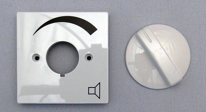 Oberteile für Lautstärkesteller 
          Busch Jaeger Plattform 63 
          Future studioweiss glänzend